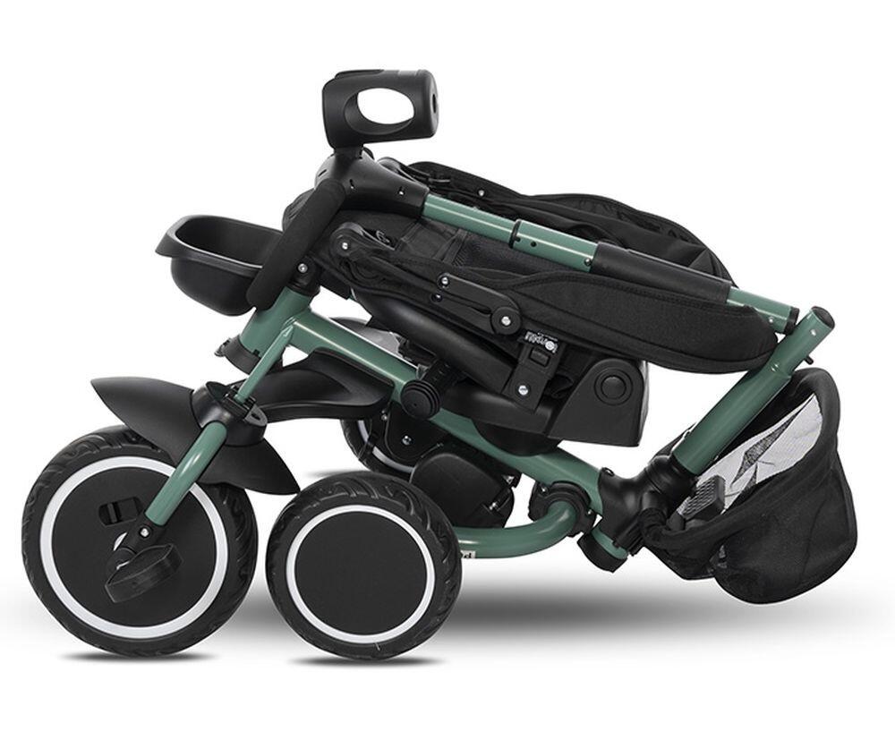 Infantil Paseo Triciclo plegable FRECCIA 360º asiento giratorio Black 5/5