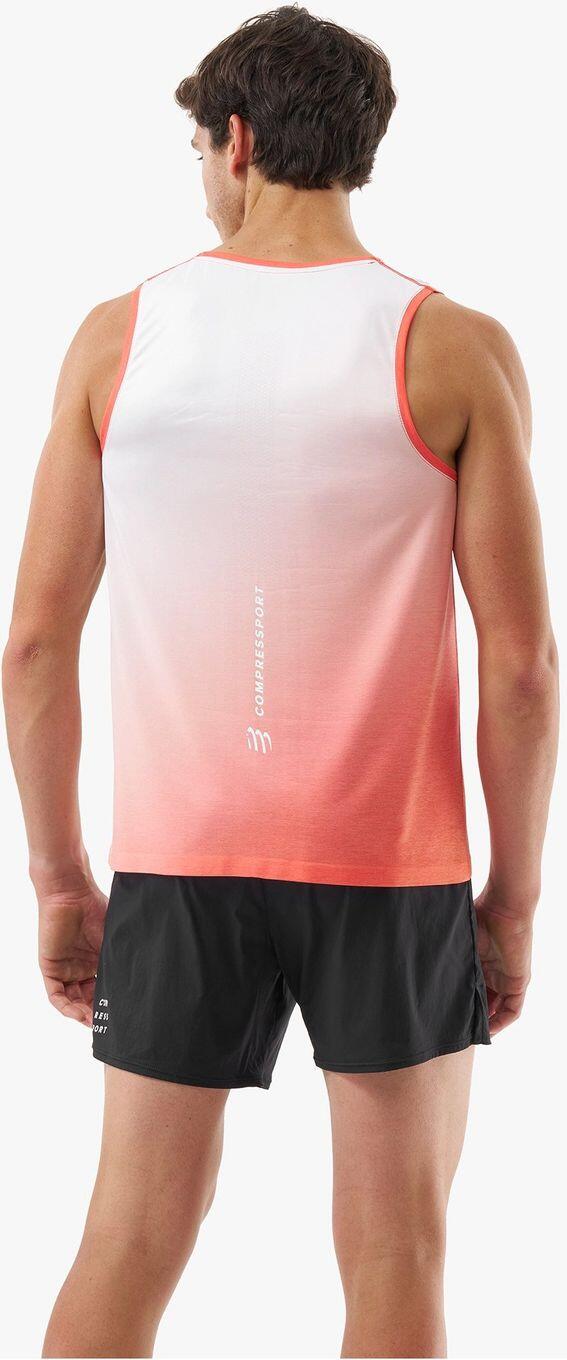 Compressport Performance Tanktop Rot/Weiß Mann 2/4