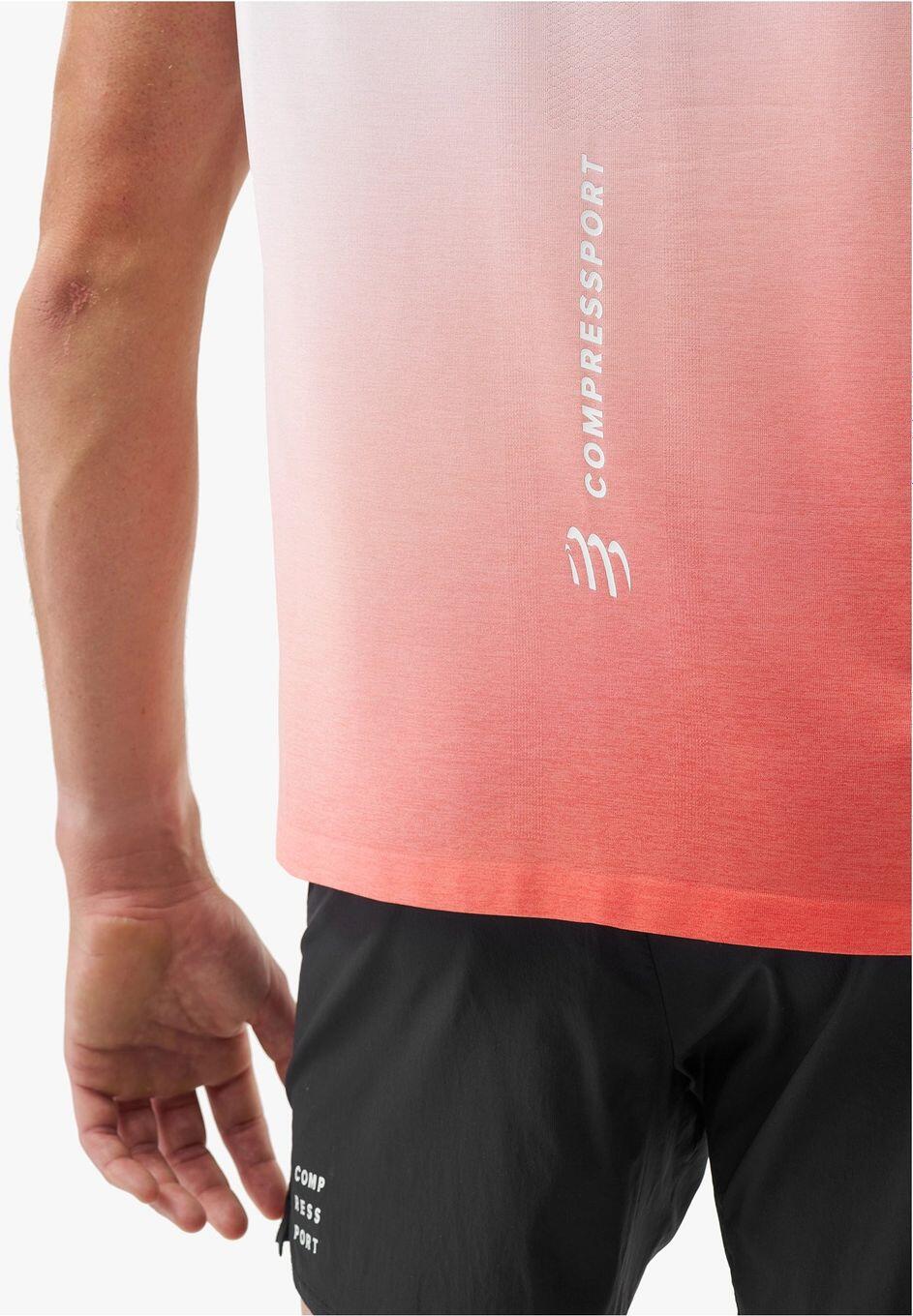 Compressport Performance Tanktop Rot/Weiß Mann 4/4