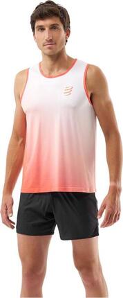 Débardeur Compressport Performance Rouge/Blanc Homme