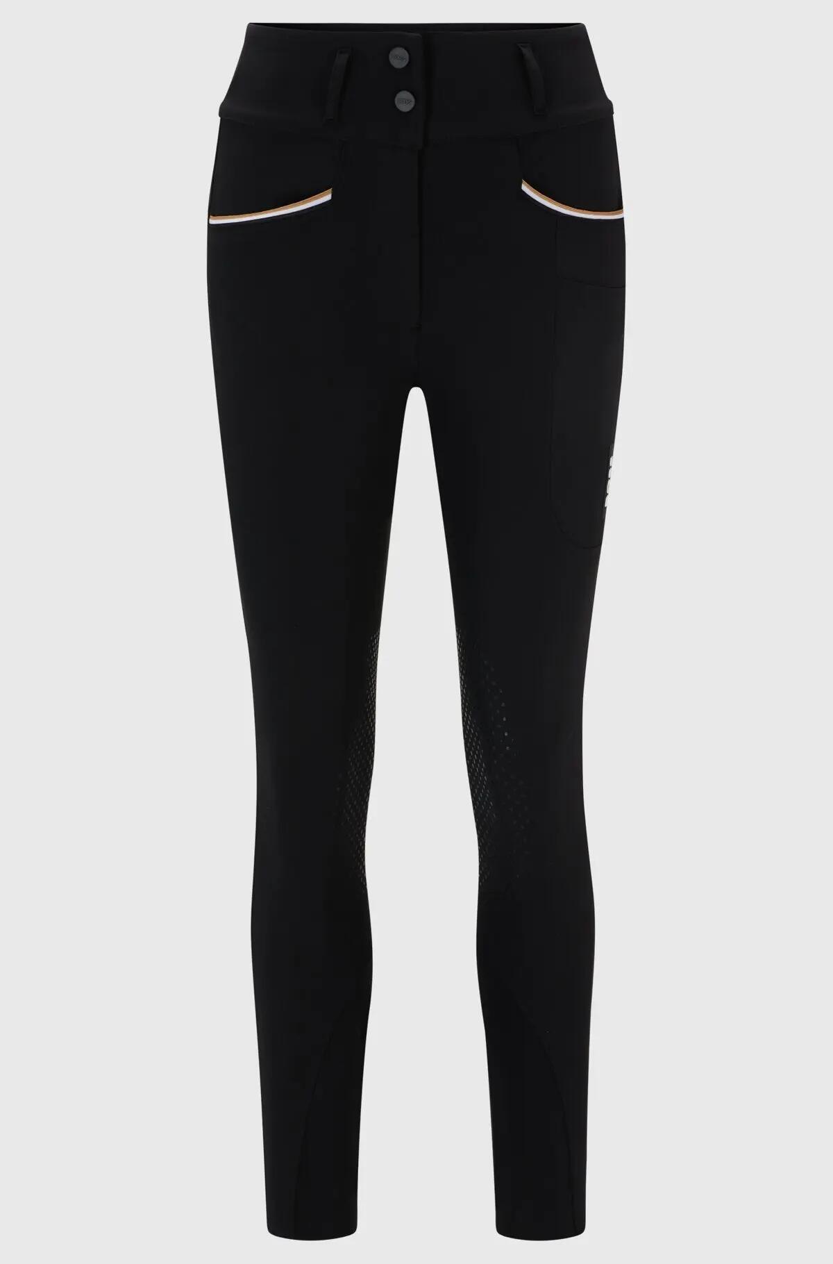 Boss Equestrian Rijbroek Dames Hoge Taille Knie Grip Hannah Core Zwart - 2/7