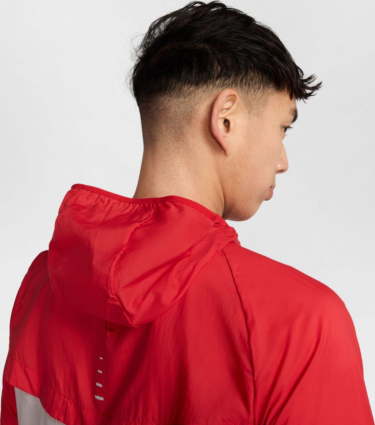 Casaco corta-vento Nike Stride vermelho para homem 6/7