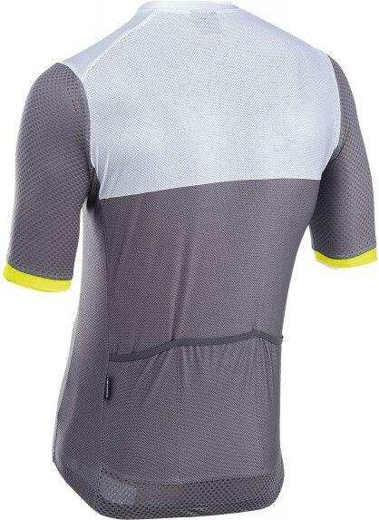 Maillot de manga corta Northwave Storm Air gris/amarillo fluo 2/2
