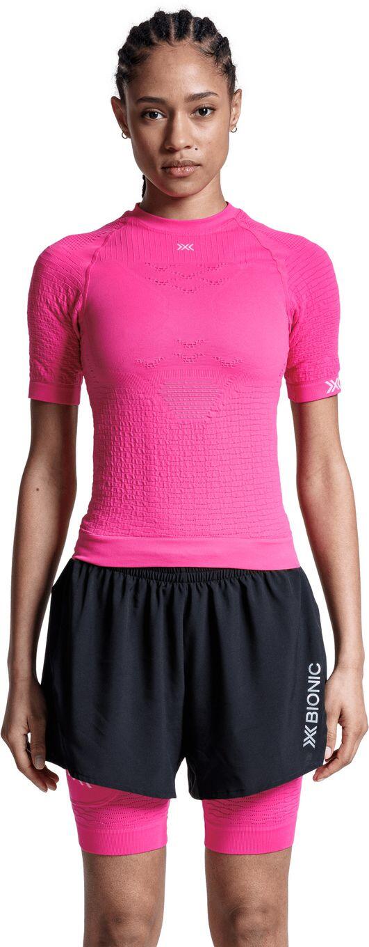 T-Shirt Running X-Bionic Effektor Rose Néon/Blanc Femme 3/3