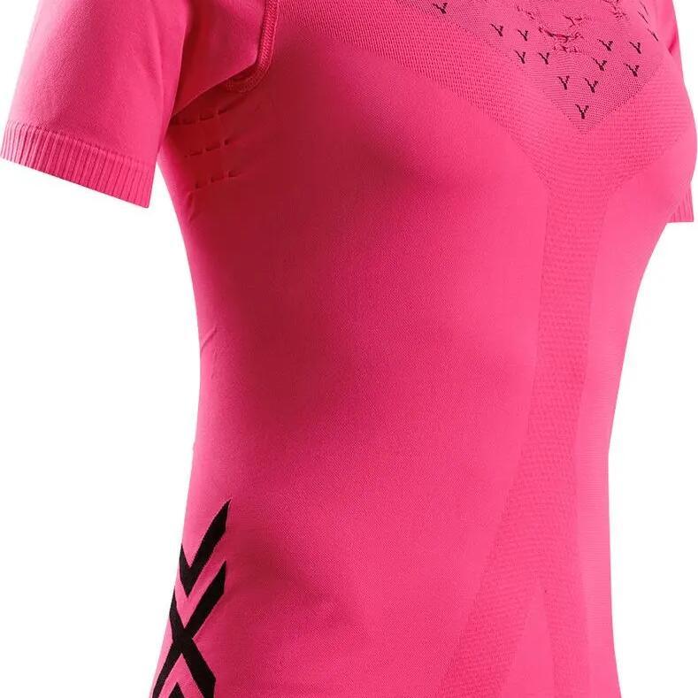 X-Bionic Twyce Run Women's Neon Pink/Black short sleeve jersey