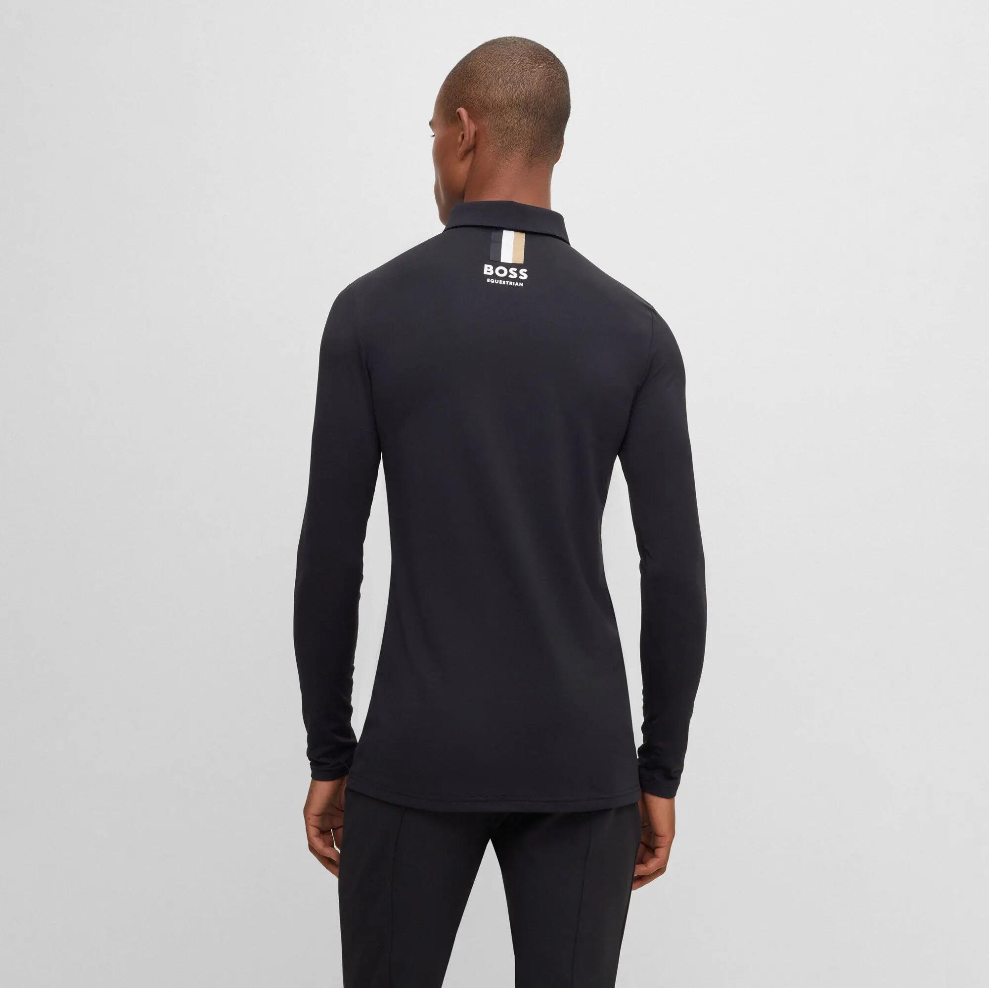 Boss Equestrian Heren Trainingshirt Elton Core Zwart - 3/4