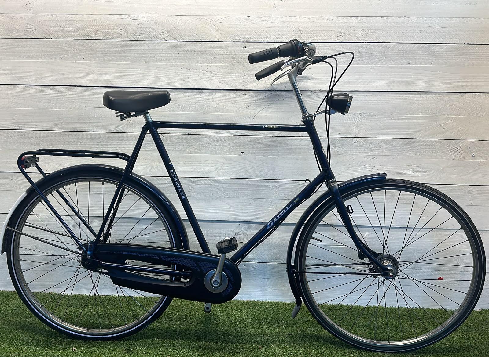 Gazelle stadsfiets, blauw - 28" city speed, 7 versnellingen, met standaard 2/3