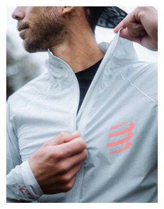 Heren Compressport Hurricane Waterdichte Jas 10/10 Grijs 7/7