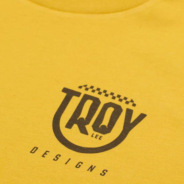 T-Shirt Manches Courtes Troy Lee Designs Smiley Jaune 3/6