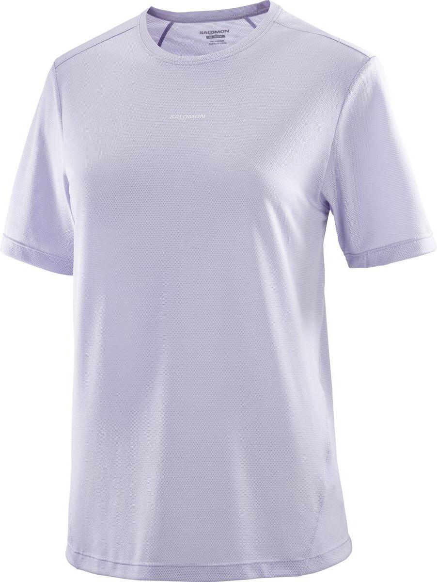 T-Shirt Running Salomon SHKout Core Violet Femme 4/4