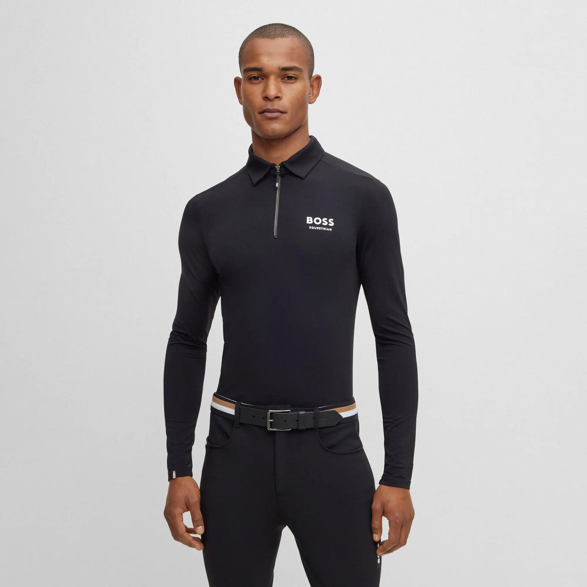 Boss Equestrian Heren Trainingshirt Elton Core Zwart - 2/4