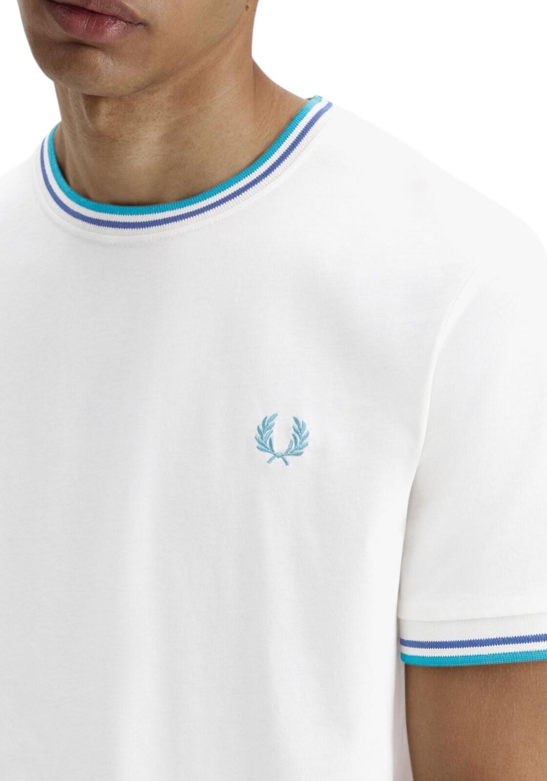 T-shirt Fred perry modèle Twin Tipped T-Shirt pour homme 4/4