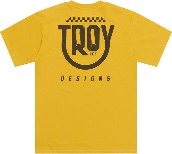 T-Shirt Manches Courtes Troy Lee Designs Smiley Jaune 2/6