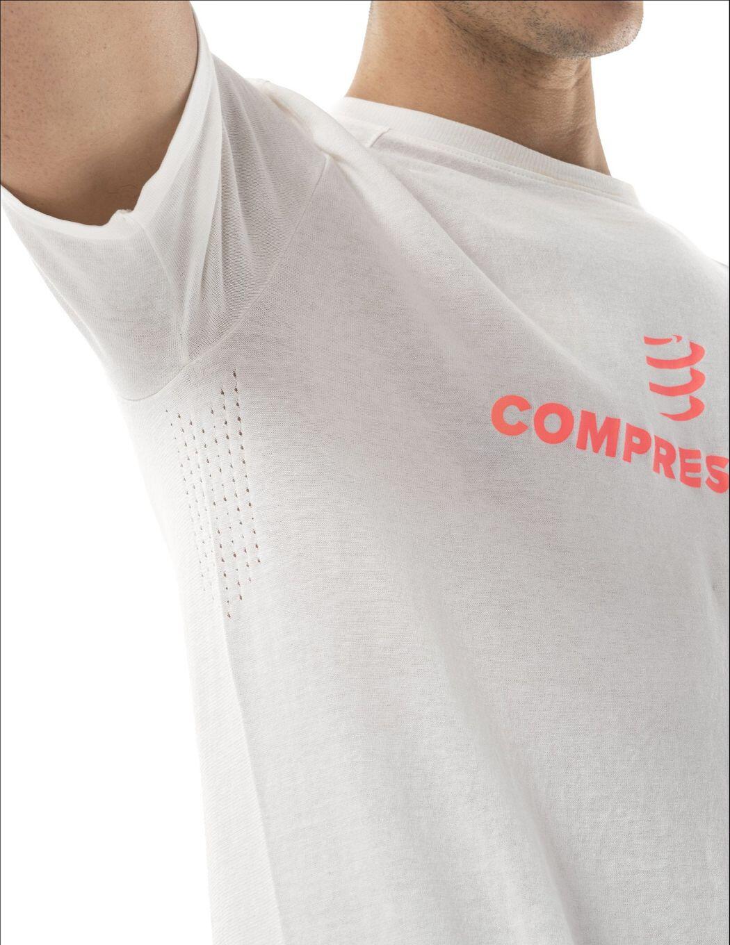 T-shirt manches courtes Compressport Podium Blanc Homme 3/5