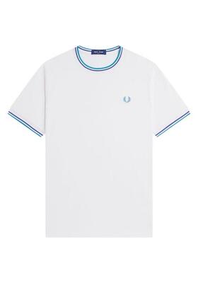 T-shirt met korte mouwen fred perry model twin tipped t-shirt voor mannen