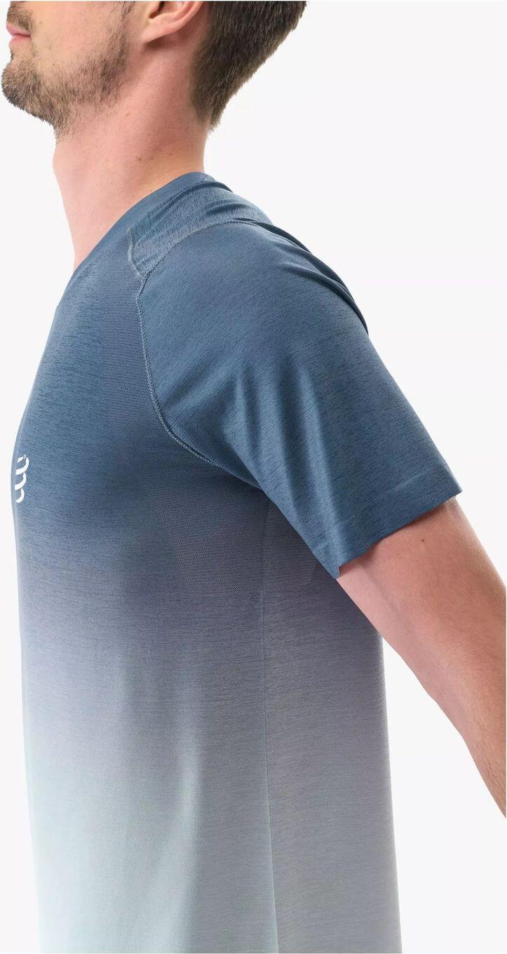 Compressport Performance Kurzarm Trikot Dunkelblau / Grau 3/4