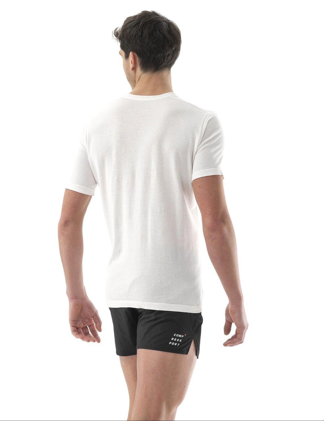 T-shirt manches courtes Compressport Podium Blanc Homme 2/5
