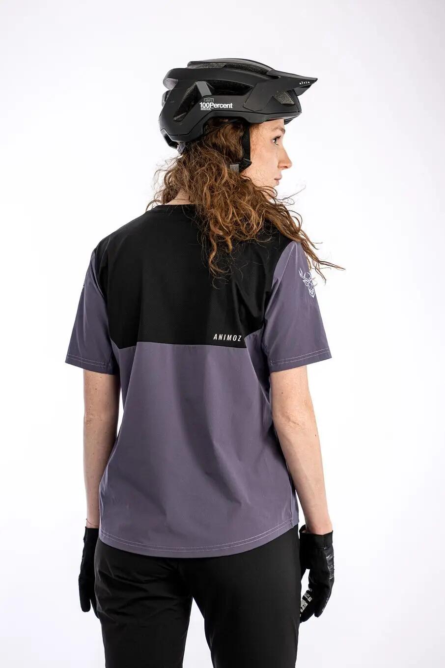 Animoz Pure paars damesshirt met korte mouwen 2/3