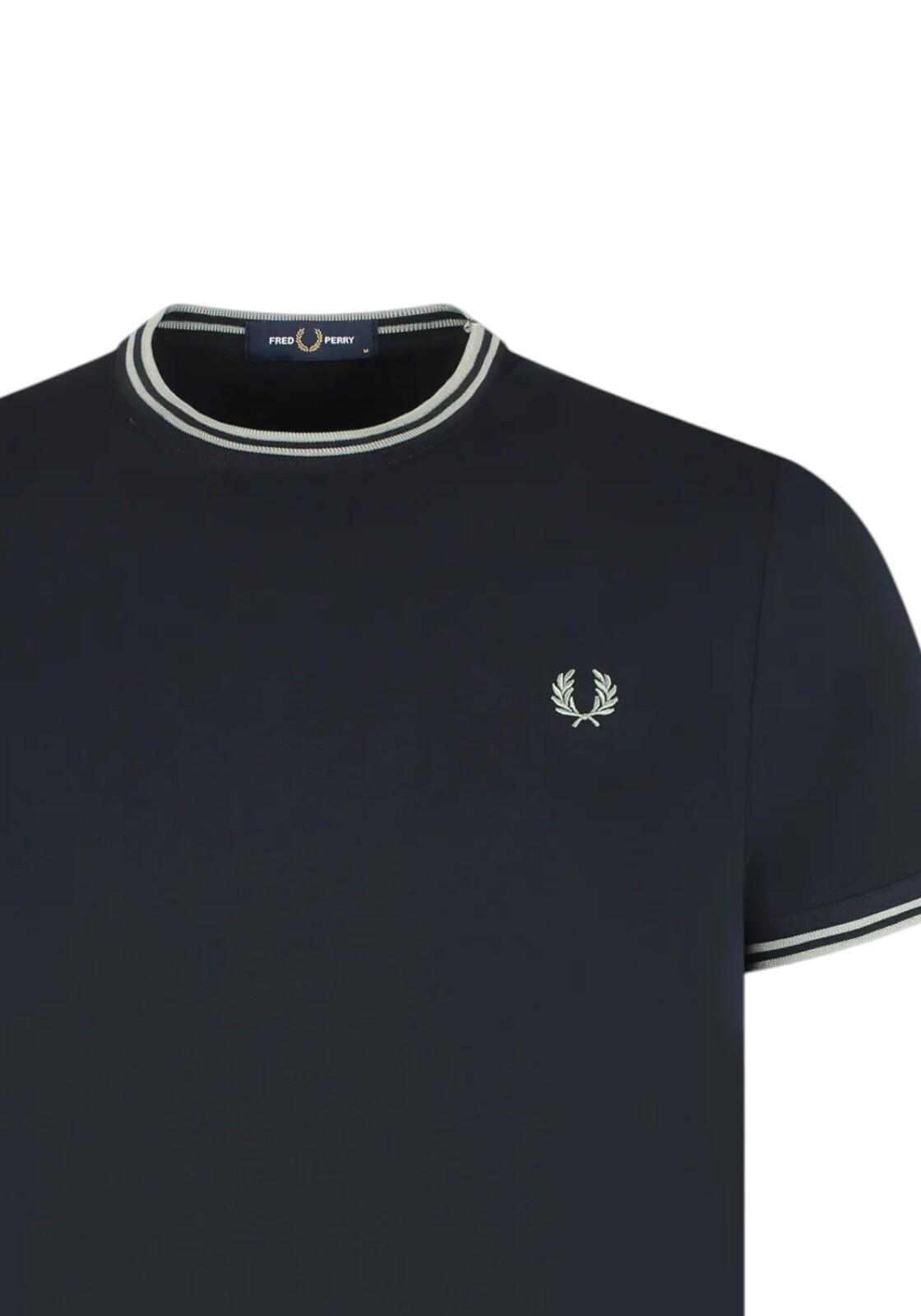 T-shirt Fred perry modèle Twin Tipped T-Shirt pour homme 2/4