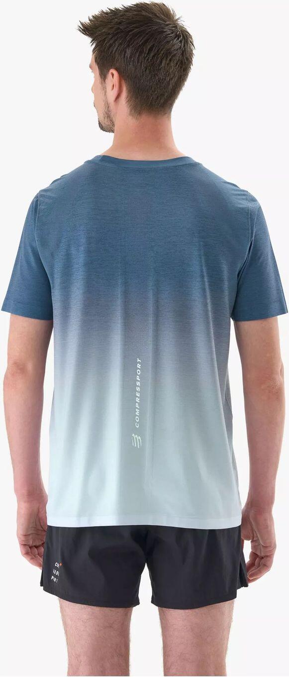 Compressport Performance Kurzarm Trikot Dunkelblau / Grau 2/4
