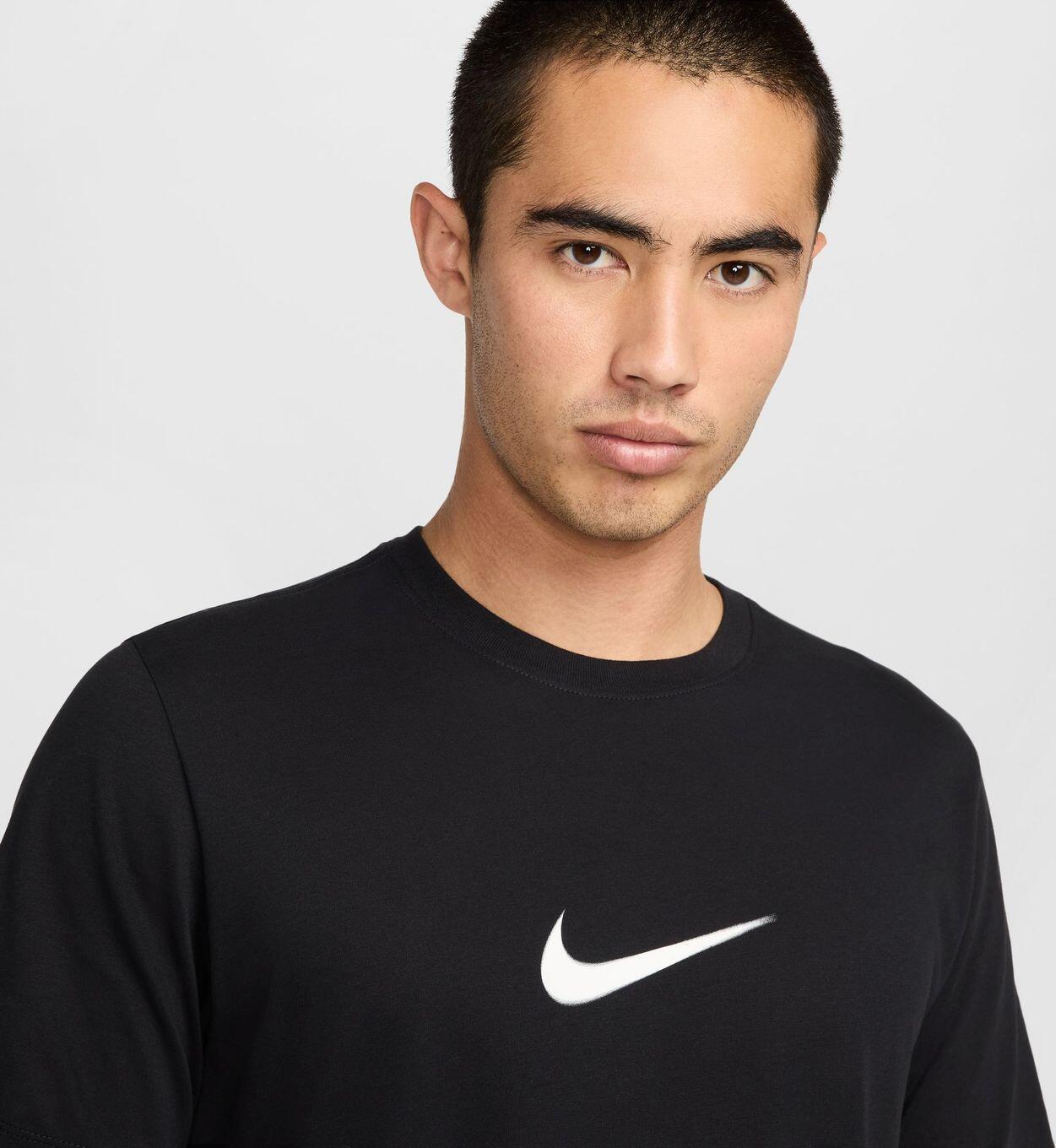 Maglietta Nike Dri-Fit Verbiage Nero Uomo 3/4