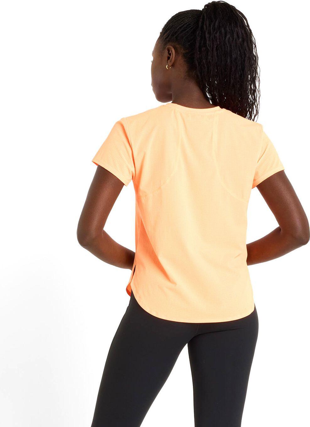 T-Shirt Running New Balance Race Day Ultra Light Orange Femme 3/6