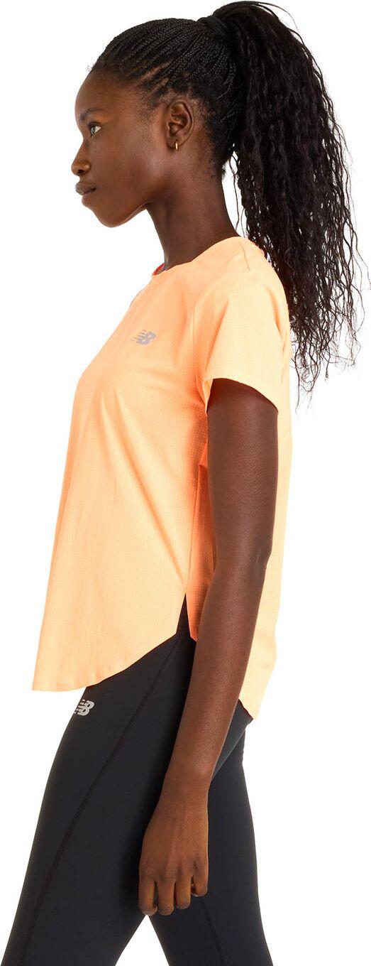 T-Shirt Running New Balance Race Day Ultra Light Orange Femme 2/6