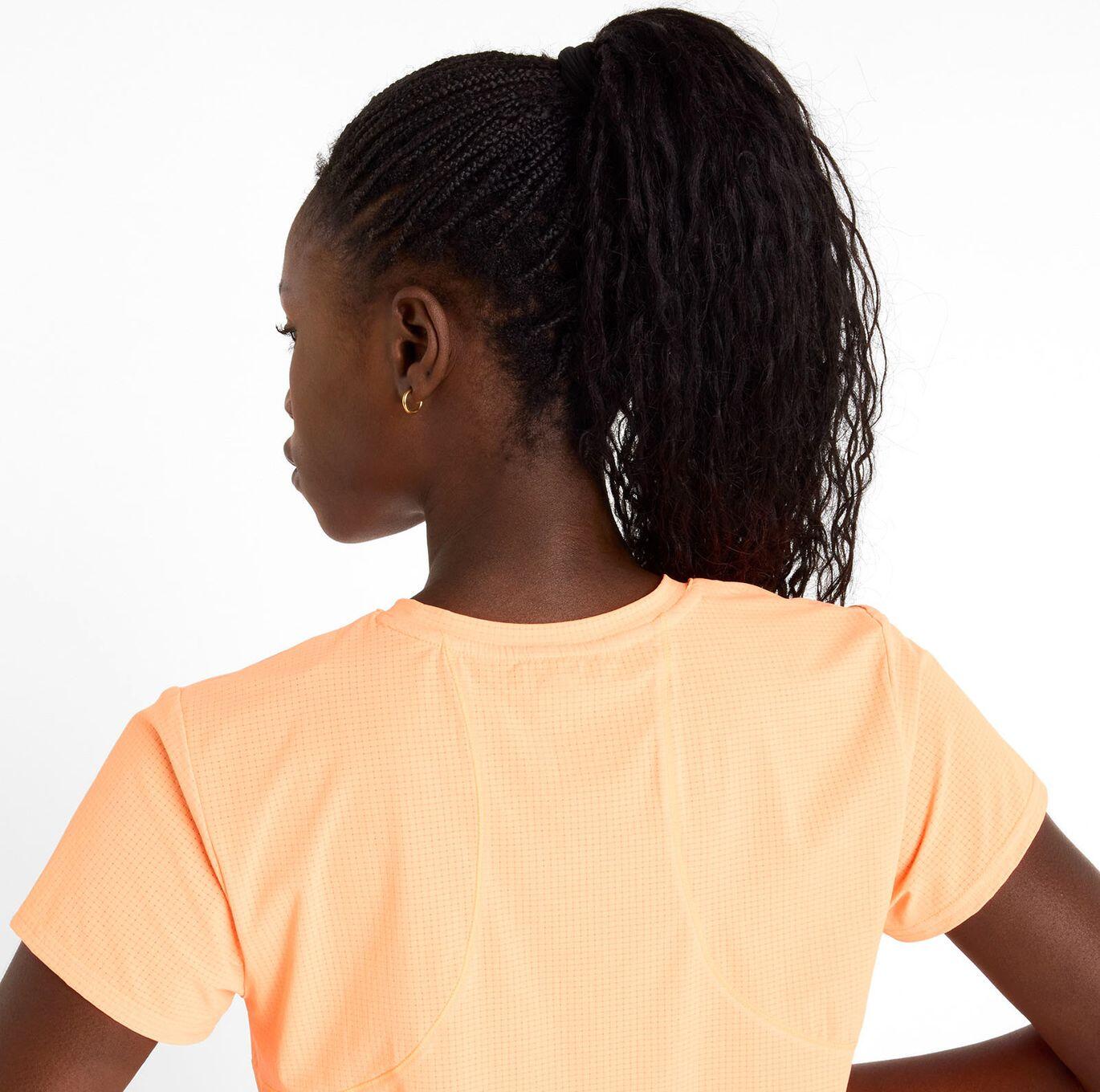 T-Shirt Running New Balance Race Day Ultra Light Orange Femme 5/6