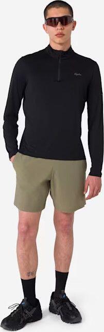 Maglia tecnica a maniche lunghe Rapha Active Half Zip Black/Grey 4/7
