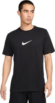 Heren nike dri-fit verbiage zwart t-shirt