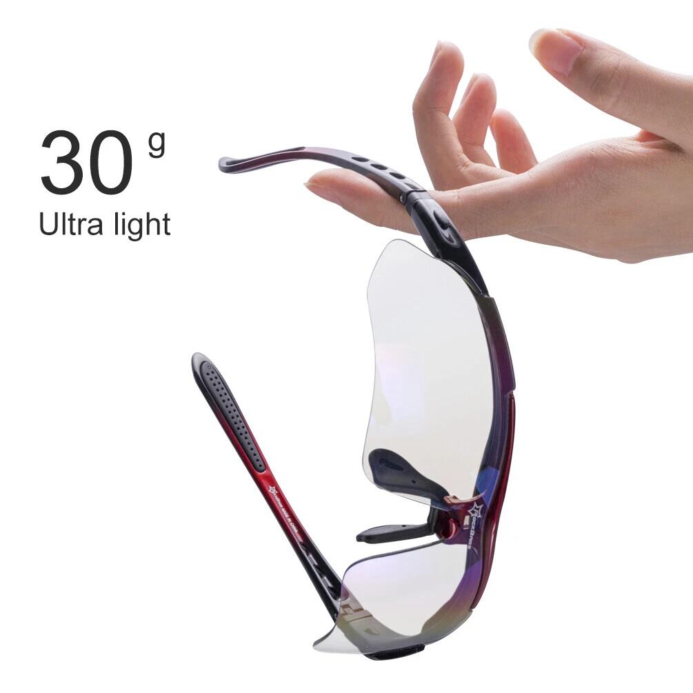 ROCKBROS Photochrome Fahrradbrille PC-Linse 5/7