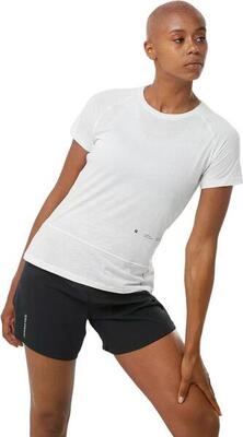 Salomon cross run women's white short sleeve t-shirt