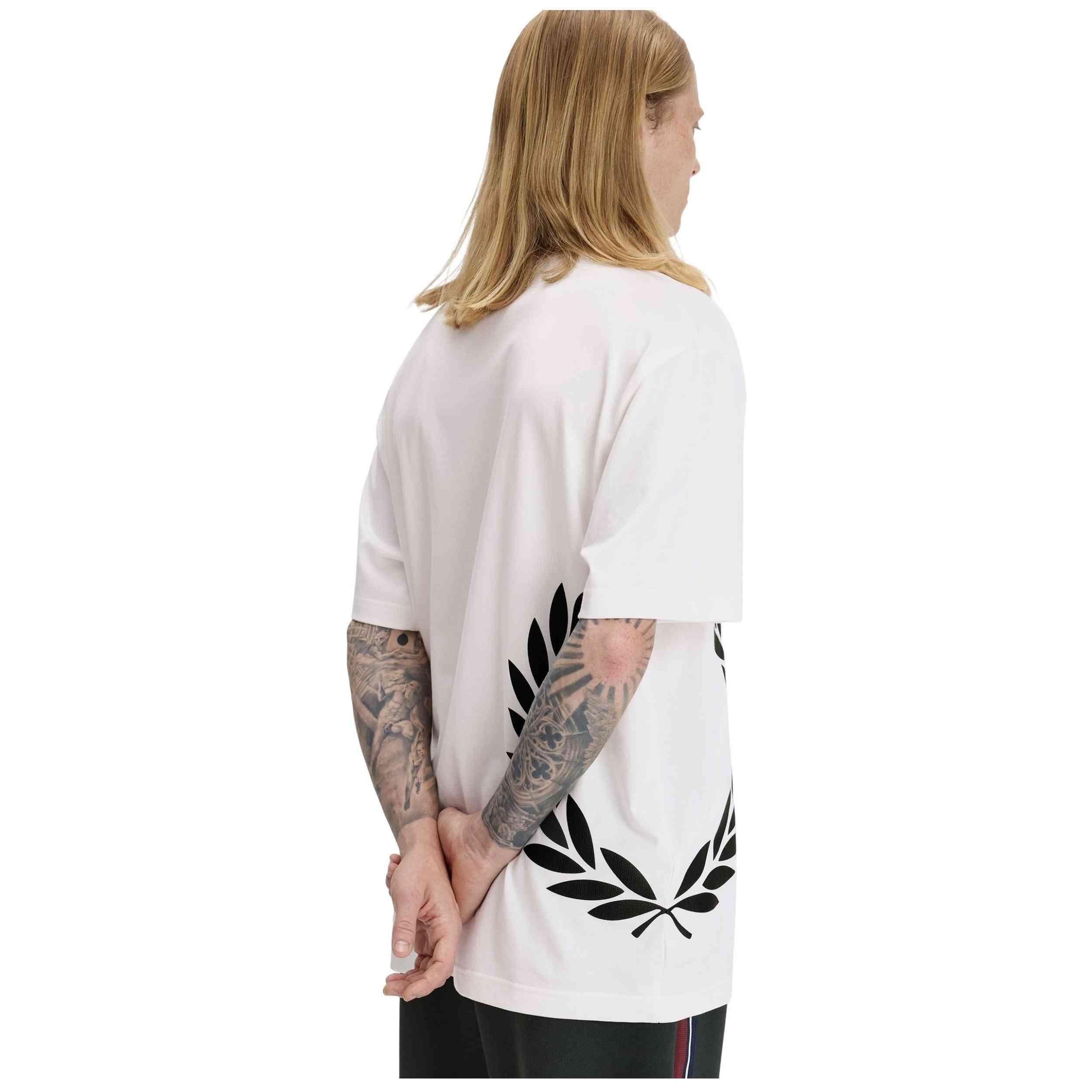 T-shirt met korte mouwen Fred perry model Textured Laurel Wreath T-S voor mannen 2/5