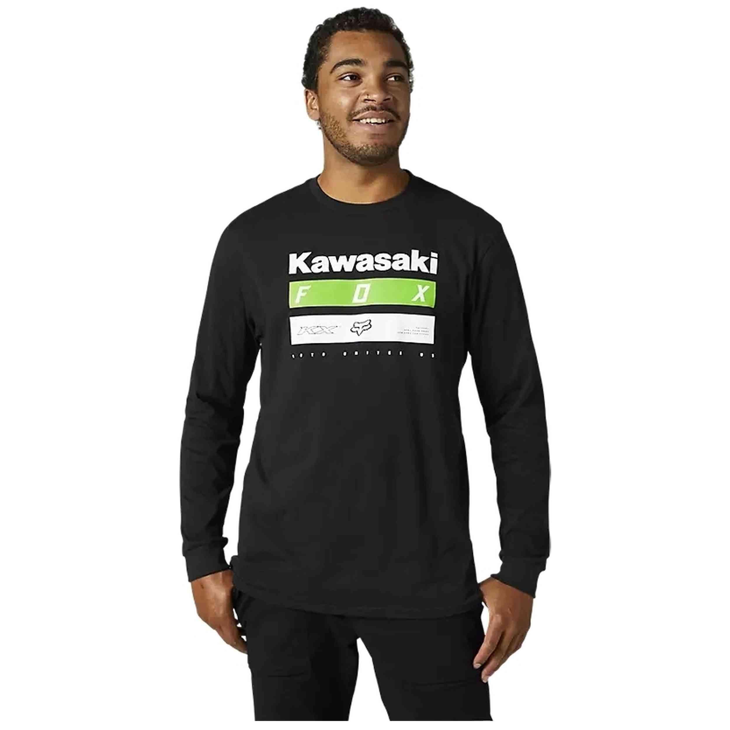 T-shirt met korte mouwen Fox model Fox Racing Kawi Stripes Premium voor mannen 1/2