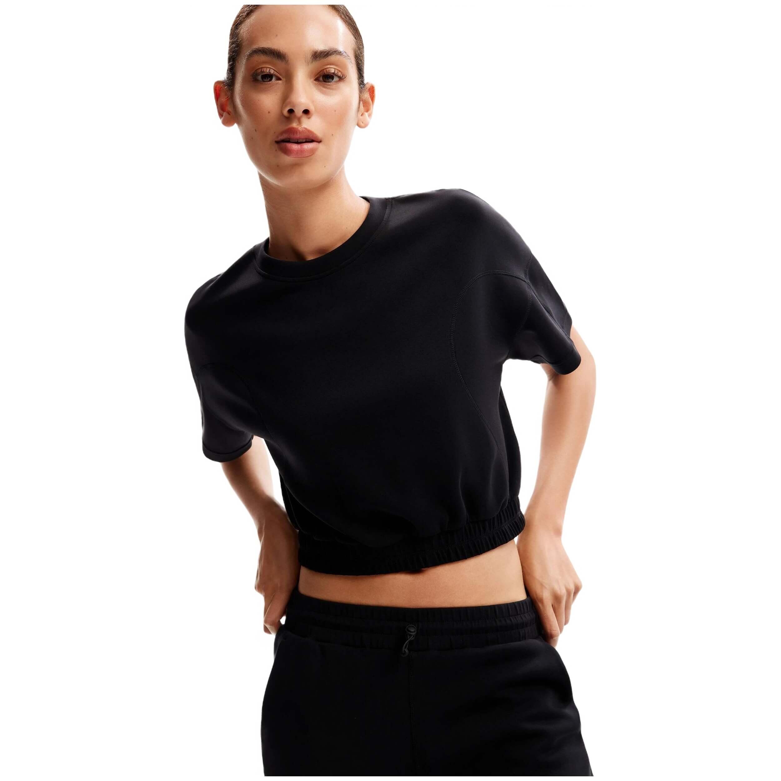 Maglia a maniche corte Desigual modello 23WWTKBK-NEGRO per donne 3/5