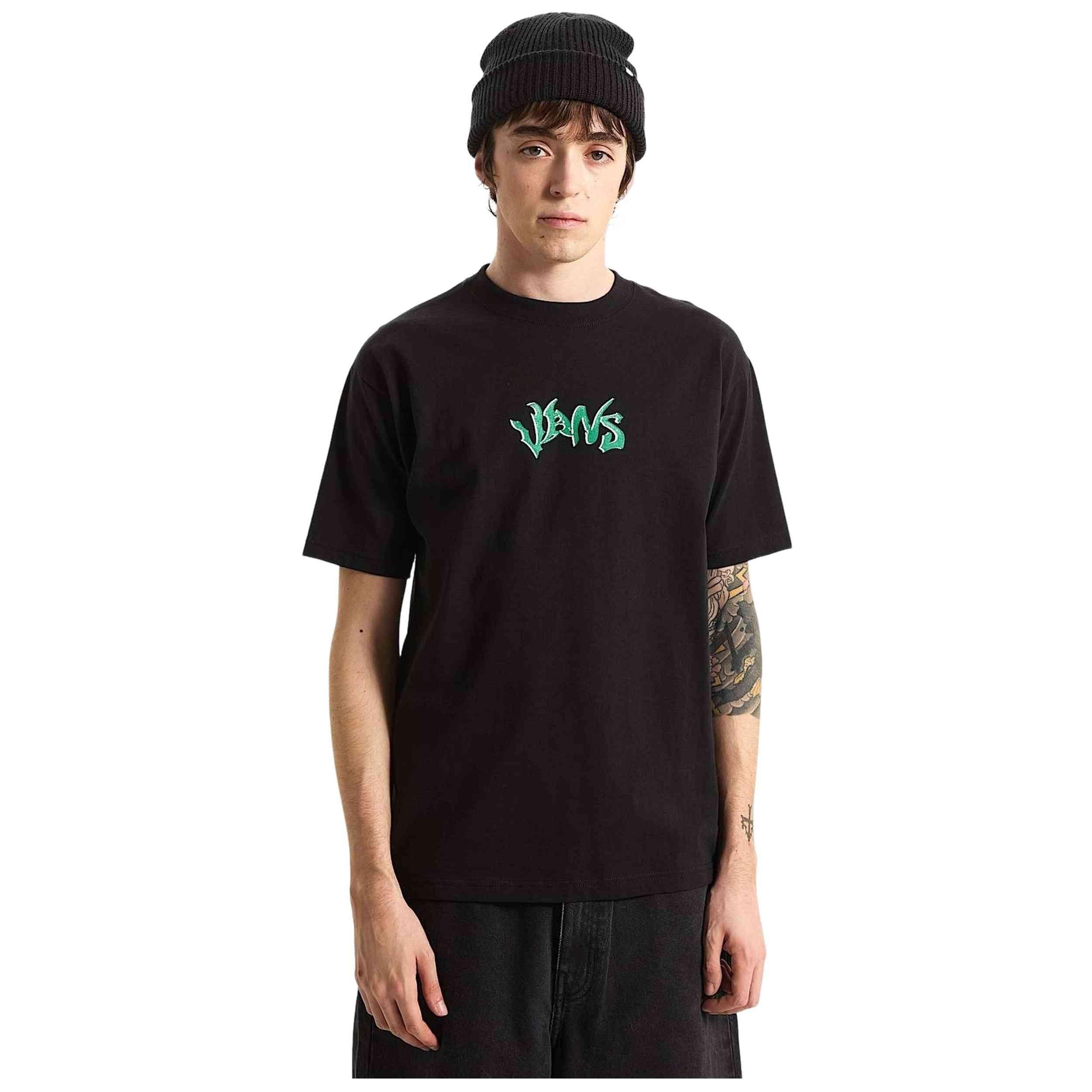 T-shirt Vans modèle Wild Circle SS Tee Black pour homme 3/5