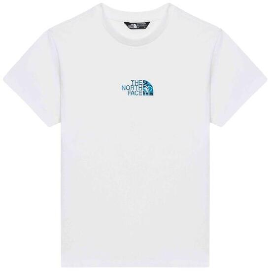 T-shirt The north face modèle B LIQUID LOGO REG SS TEE TNF WHITE pour homme