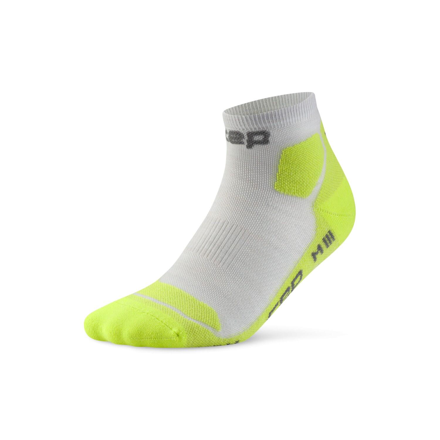 Sosete compresie CEP Hiking Light Cushion dama - gri cu verde lime