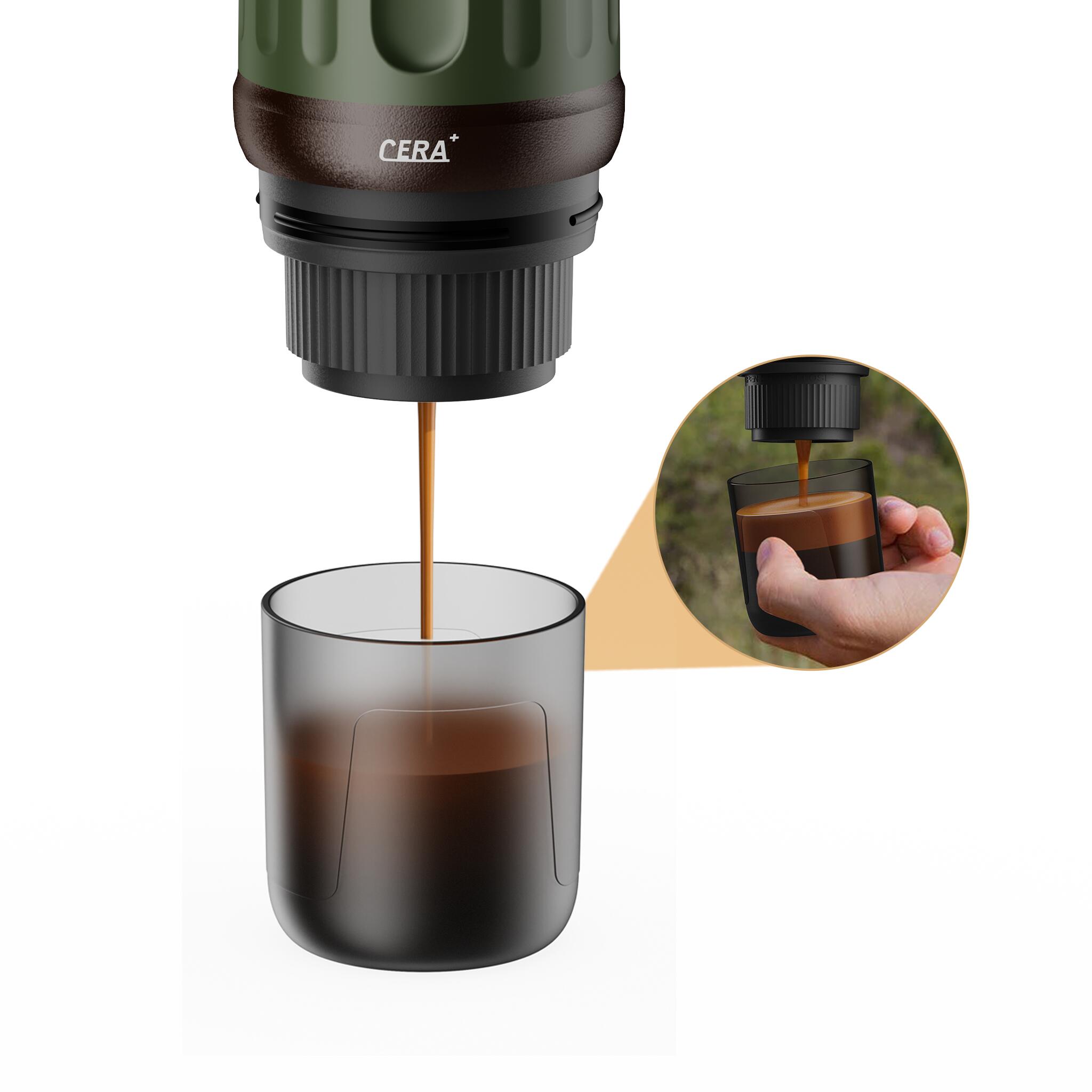 Cerapresso Draagbare Espressomachine voor Camping & Reizen 20 Bar USB-C 3/7