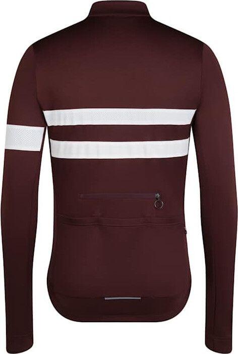 Maglia a maniche lunghe Rapha Brevet Jersey Marrone/Bianco Uomo 2/4