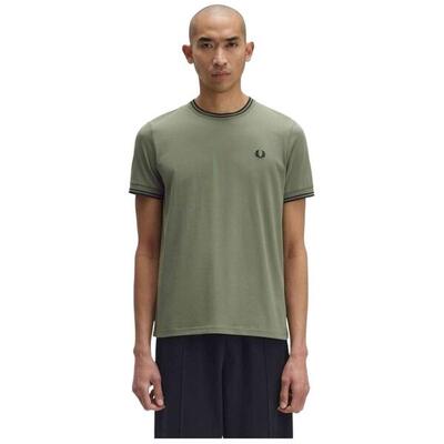 T-shirt met korte mouwen fred perry model twin tipped voor mannen
