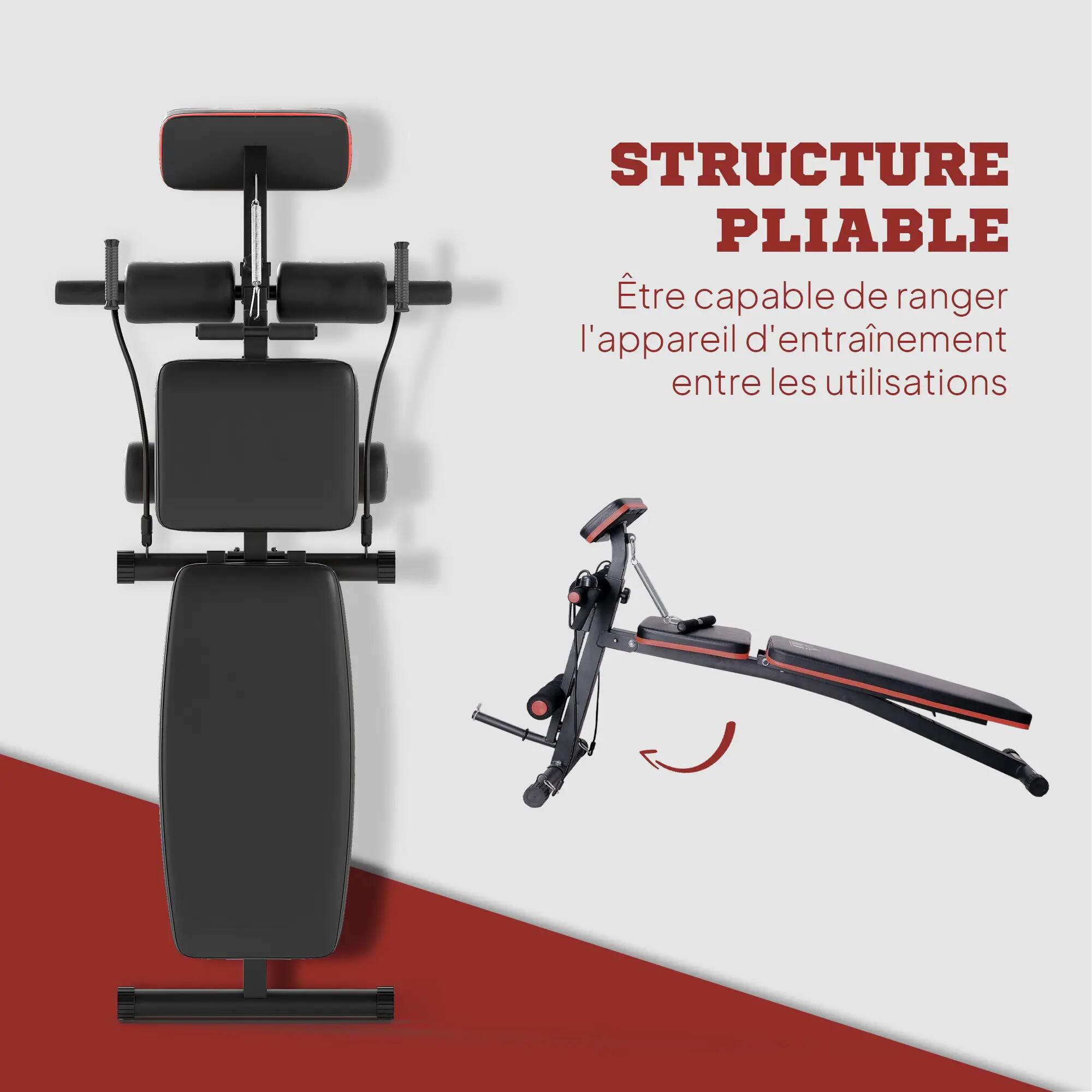 Banc de musculation pliable inclinable 4/5