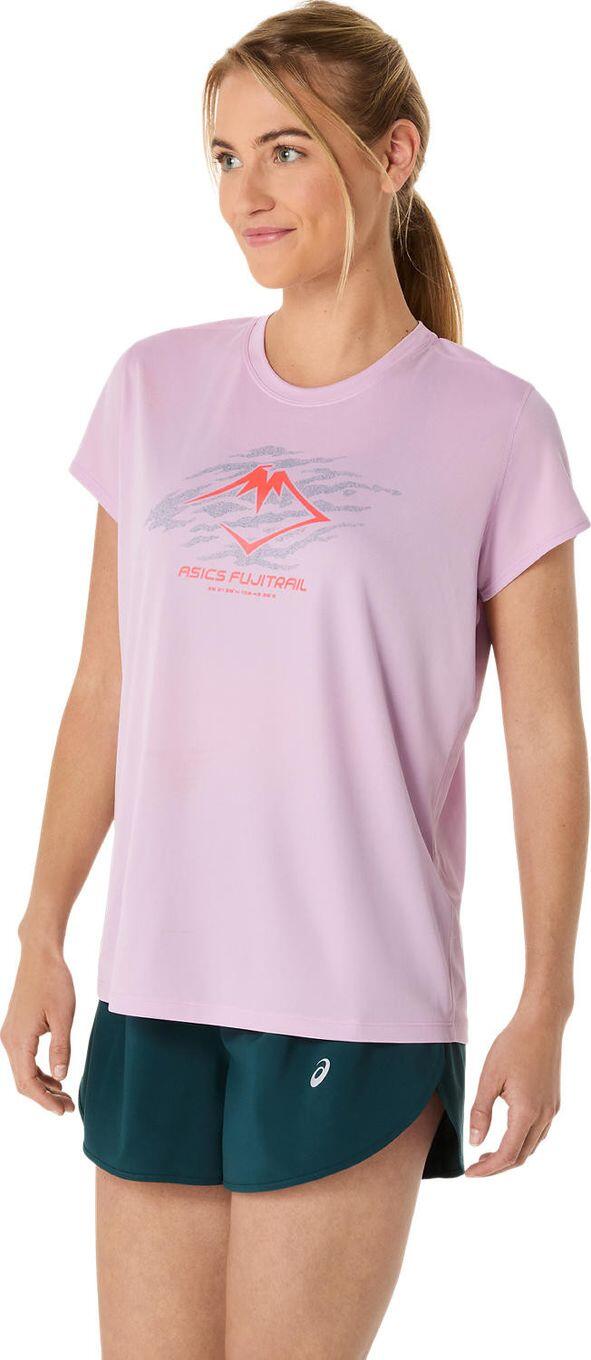 Asics Fujitrail Logo Pink Jersey met korte mouwen 2/6