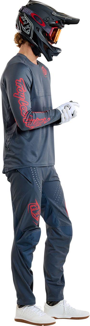 Langarm Trikot Troy Lee Designs Sprint Blau/Rot 3/7