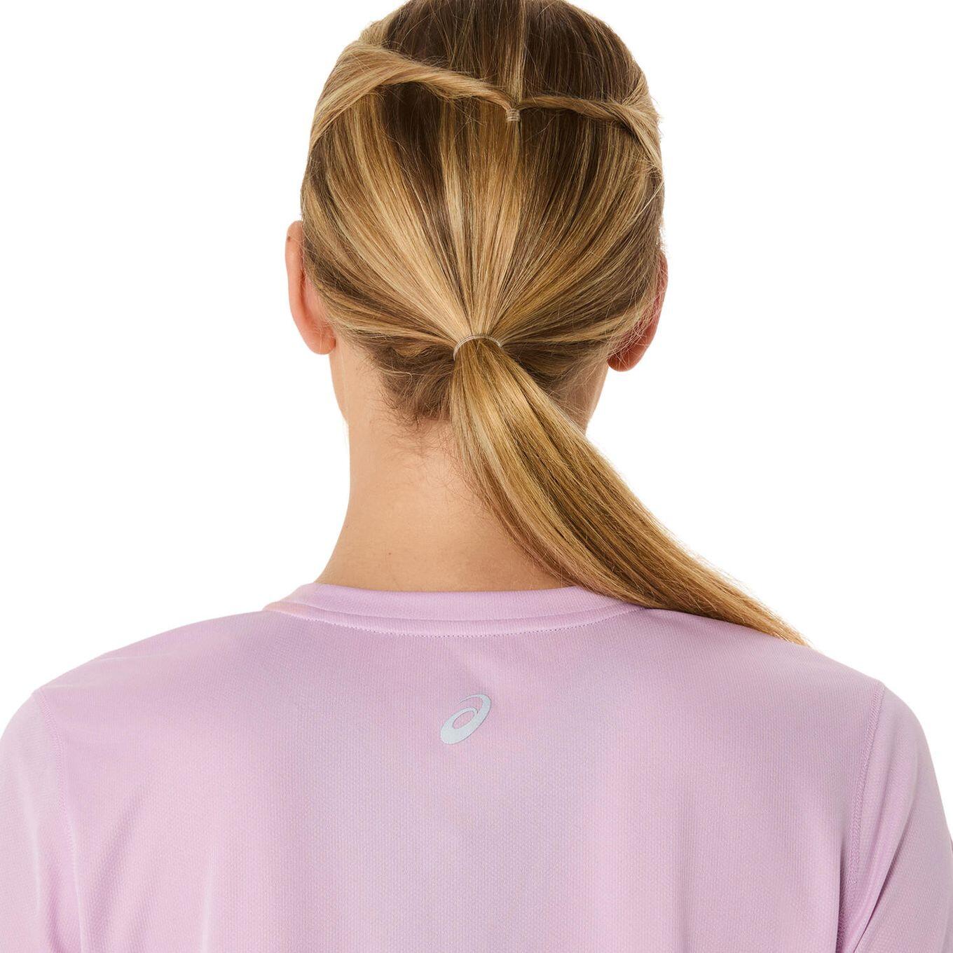 Asics Fujitrail Logo Pink Jersey met korte mouwen 5/6