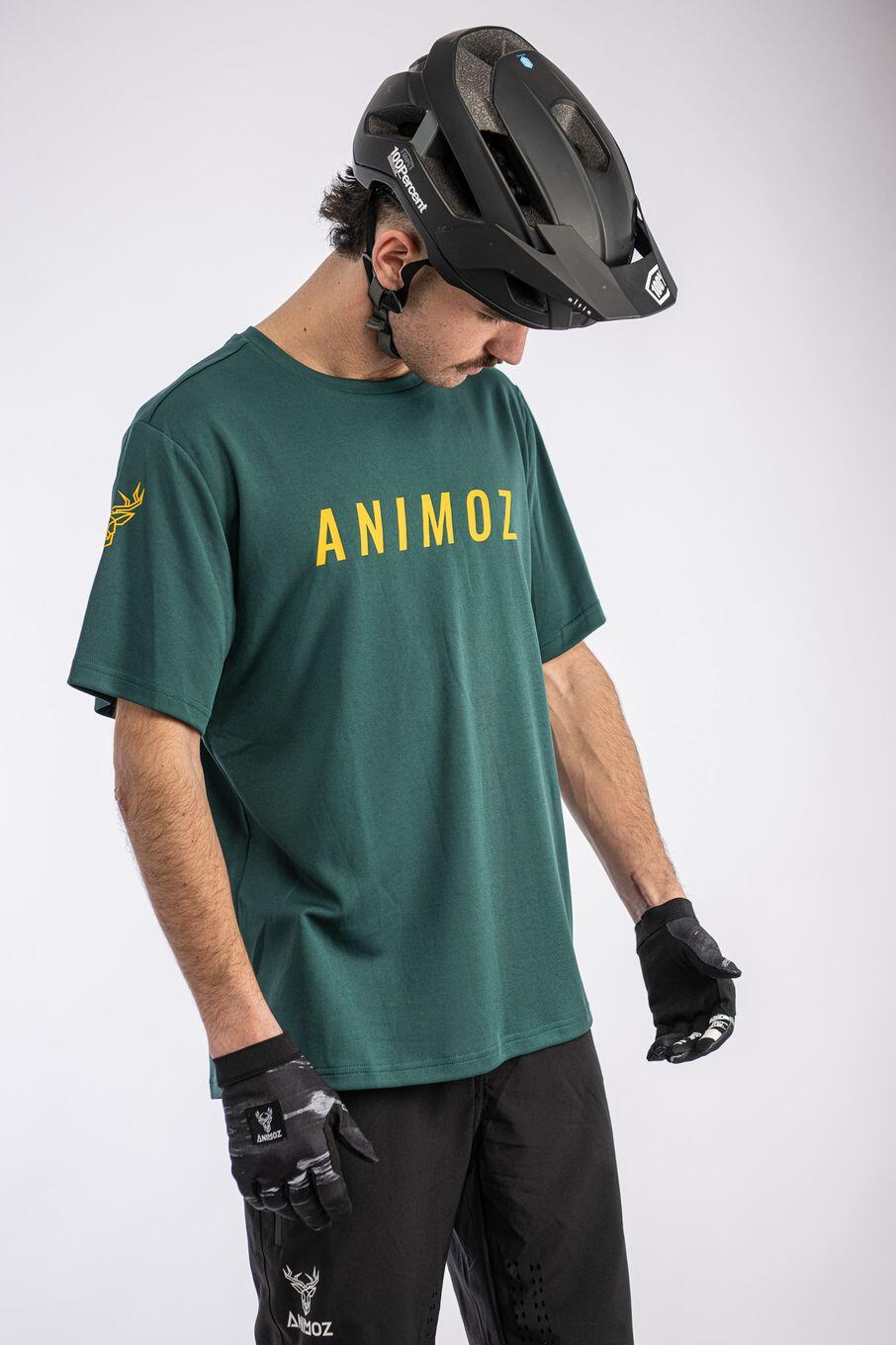 Maillot de manga corta Animoz Raw Green, hombre 2/7