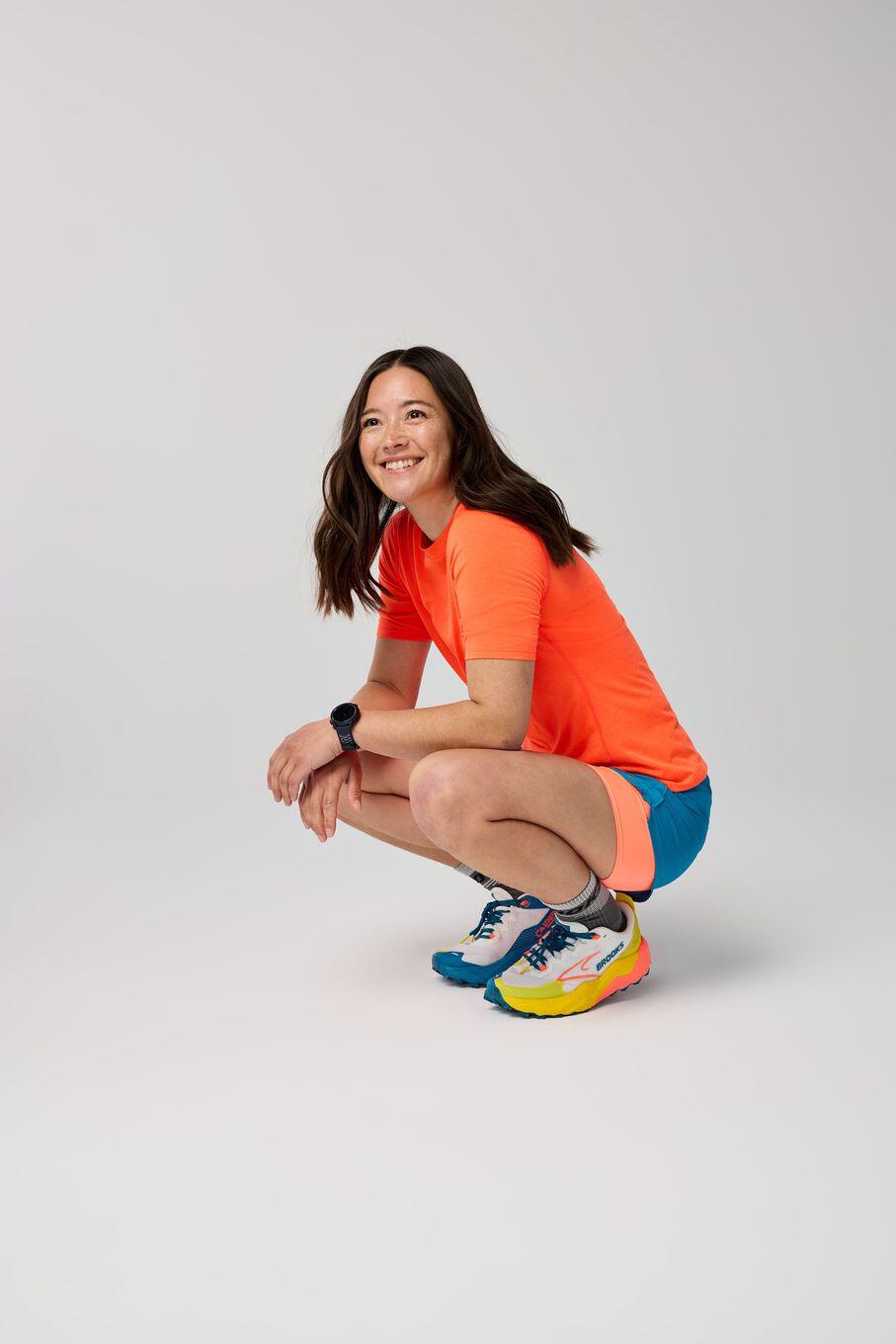 Brooks High Point Trikot Kurzarm Trikot Rot Damen 4/5