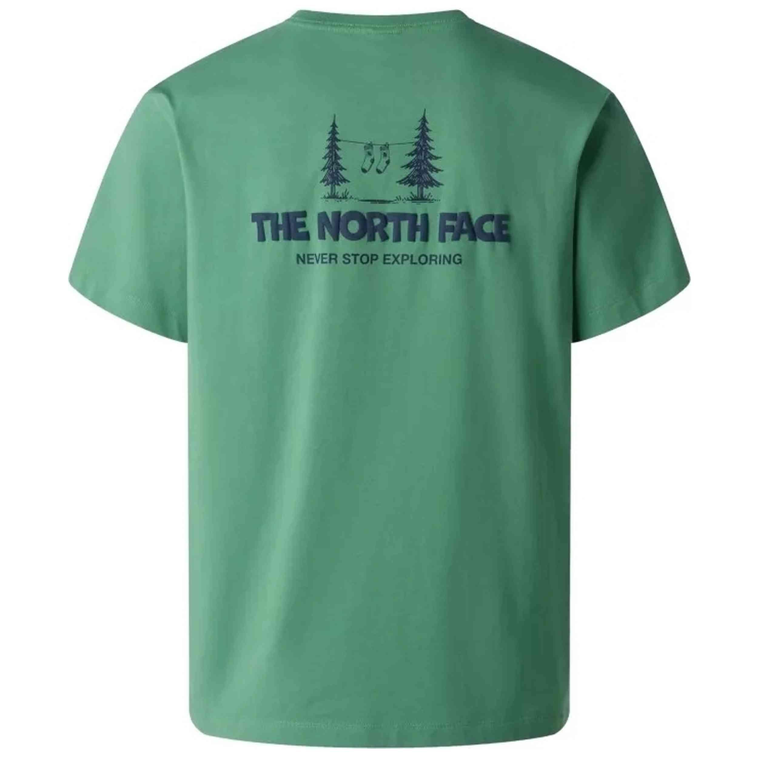 T-shirt The north face modèle M CAMPING RELAXED SHORT SLEEVE TEE-GRAP pour homme 2/2