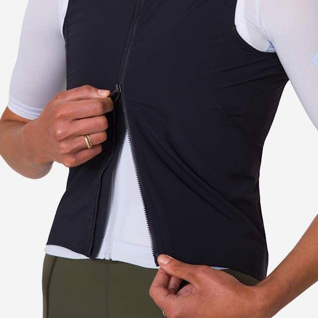 Gilet Rapha Pro Team II Donna Nero/Argento 6/7