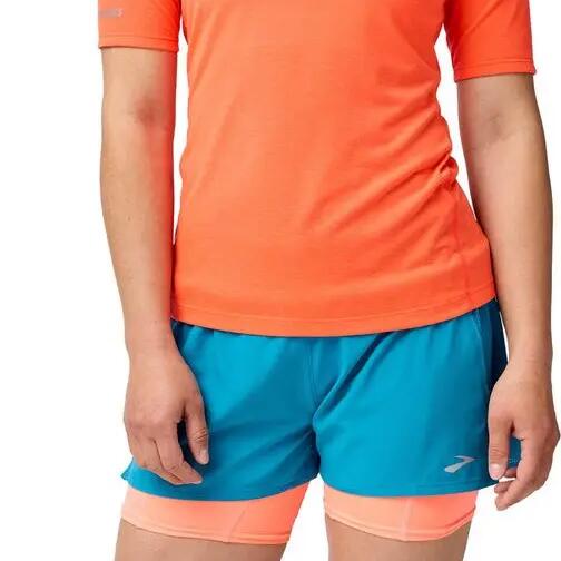 Brooks High Point Red Women's short sleeve jersey